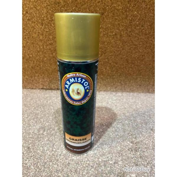 A�rosol graisse imperm�abilisante pour tissu huil� Armistol - 250 ml