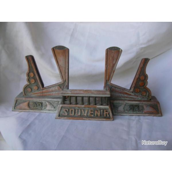 WW2 FRANCE SOUVENIR D�PORTATION FRANCAIS PORTE PHOTOS ARTISANAT EN BOIS 1940-1943 RARE
