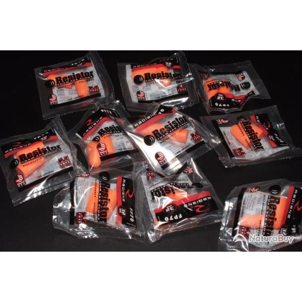 1 lot de 10 bouchons d'oreilles Made in USA