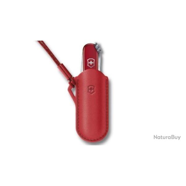 4.0670 Pochette rouge cuir Victorinox pour couteau gamme Classic style Icon