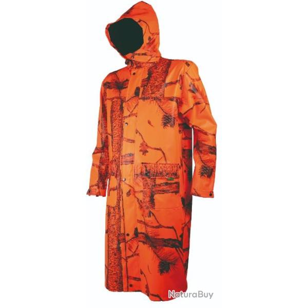 Treeland Manteau long de pluie orange T427 jusqu'� 5XL
