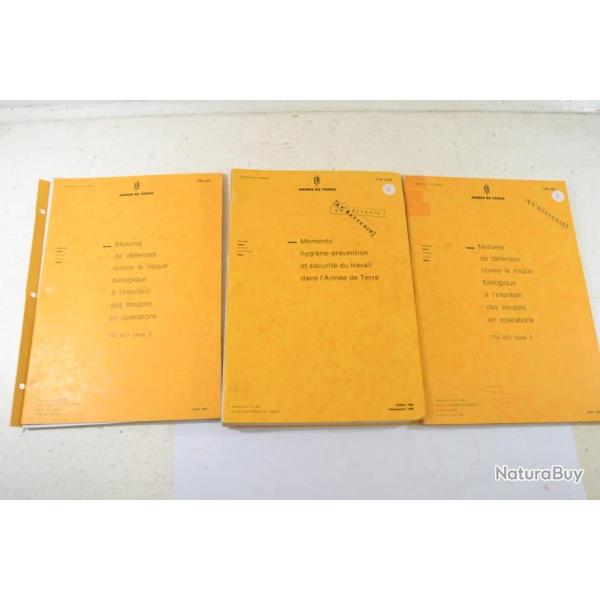 Manuel Instruction Arm�e Fran�aise TTA 601 Mesures de d�fense risques biologiques hygi�ne pr�vention