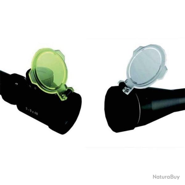 Bonnettes de protection Veoptik par paire - Jaune 42 mm - 62 mm