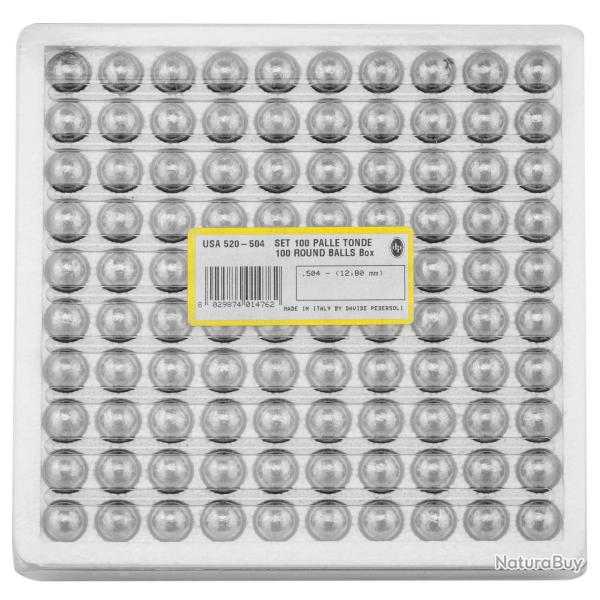 Balles rondes par 100.CAL 75 (715)