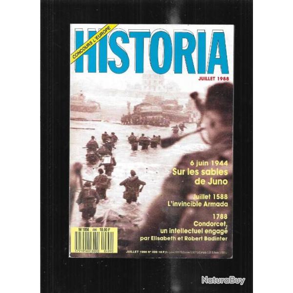 6 juin 1944 sur les sables de juno , sires de coucy, gaston palewsky , historia 499 juillet 1988