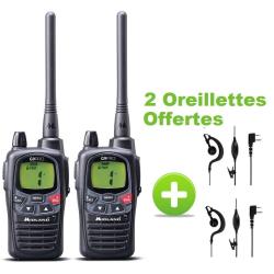 PACK 2 MIDLAND G9 PRO + 2 OREILLETTES + 2 CHARGEURS + 2 ACCUS
