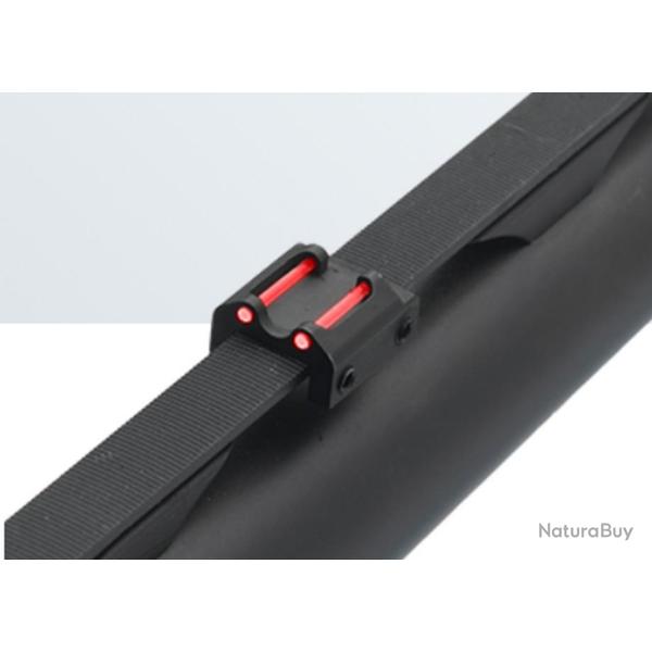 Cran de mire slug en fibre optique rouge - LPA SIGHTS