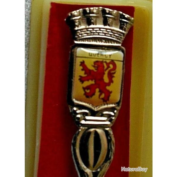Cuill�re de collection, blason Quercy (avec �crin).