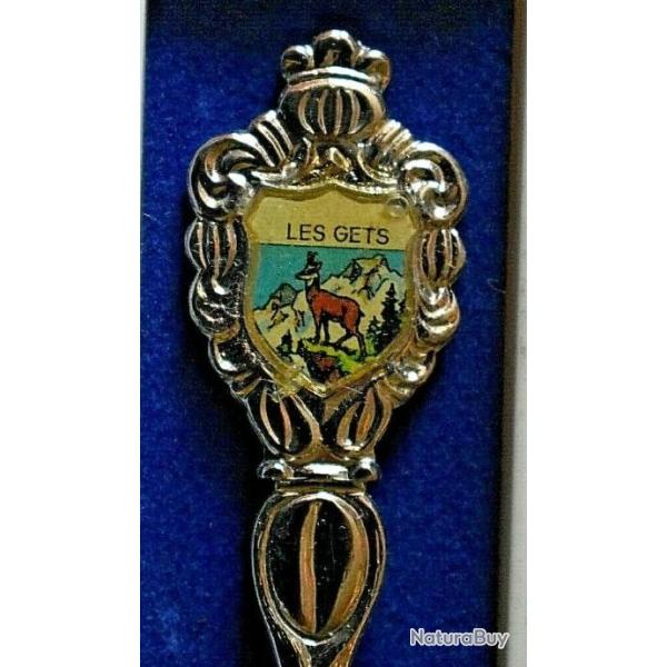 Cuill�re de collection, blason Les Gets (avec �crin).