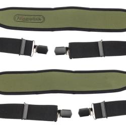 Bretelles vertes en n&eacute;opr&egrave;ne pour pantalon - Niggeloh