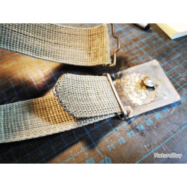 Ceinture de l'arme espagnole franco avec boucle annes 60Complete bon etat