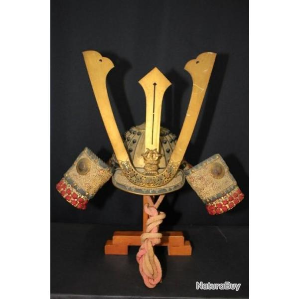 Kabuto complet Yoroi 18 Ken casque de samourai avec support