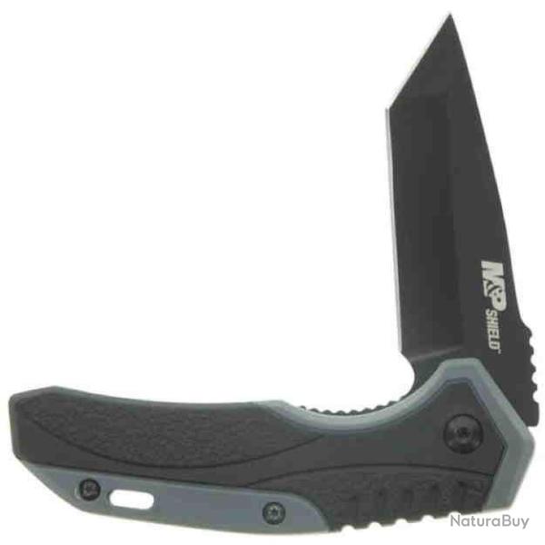 Couteau Semi AUtomatique Smith&Wesson Shield A/O Lame Tanto 8Cr13MoV Linerlock Clip SW1147101