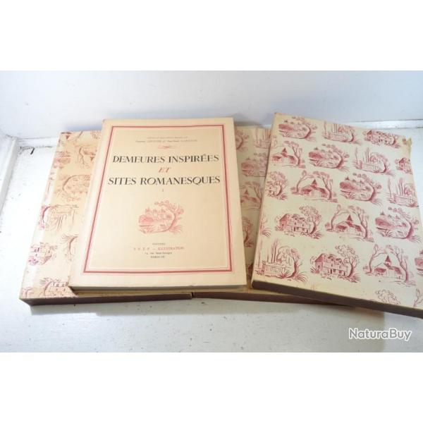 Demeures inspires et sites romanesques tome 1 2 3 Raymond Lcuyer Paul-mile Cadilhac 1949