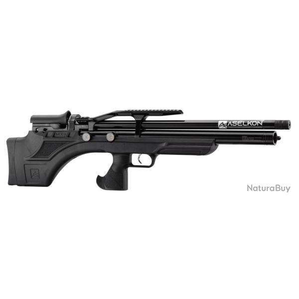 Carabine � air PCP Aselkon MX7 R�gulateur Jet Black Cal. 5.5 19J