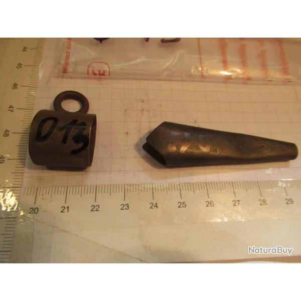 Garniture  de fourreau  sabre glaive ou  pe, couteau de chasse ou dague.     ( D 13 )