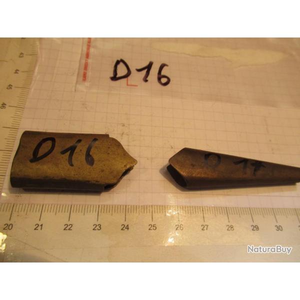 Garniture  de fourreau  sabre glaive ou  pe, couteau de chasse ou dague.     ( D 16 )