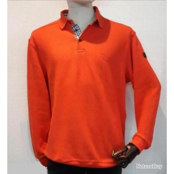 SWEAT BOUTONN� MANDARINE TL