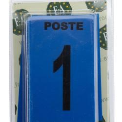 Lot de 27 plaques postes de chasse. Bleu