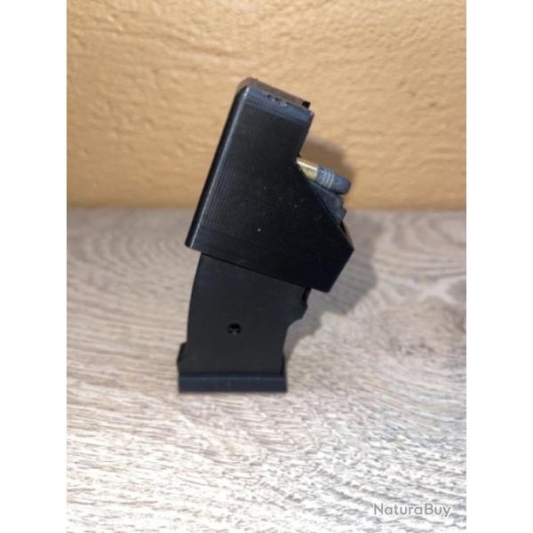 Chargette, speed loader noir pour chargeur carabine Cz 452, 453, 455, 457, 512, 513