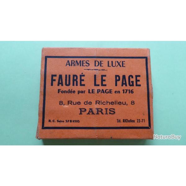 REF 7 - ANCIENNE ET RARE BO�TE CARTOUCHES DE CHASSE CAL 12 - FAURE LE PAGE - carton plomb n� 7