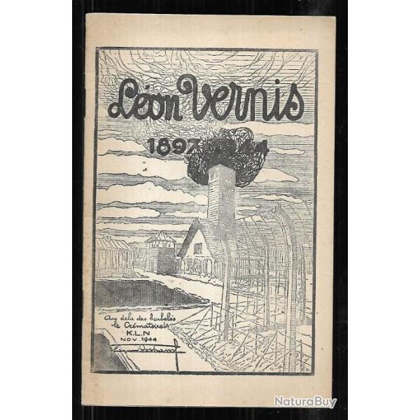 une belle figure de la r�sistance l�on vernis 1897-1945 , plaquette comm�morative , sens