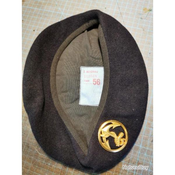 Bret des troupes de marine originale avec insigne brevet.Trs bon etat