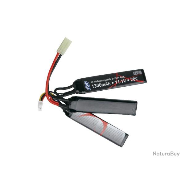 BATTERIE LI-PO 11.1V 1300MAH 3 STICKS ASG