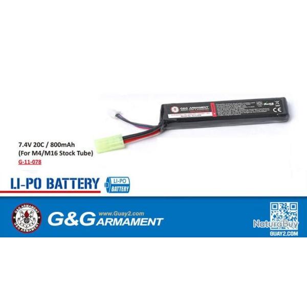 BATTERIE LI-PO 7.4V 800MAH PDW15 ASG