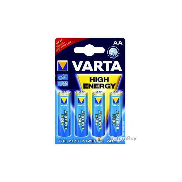 PILE 4106 LONGLIFE RONDE X4 LR06 PHILIPS OU VARTA