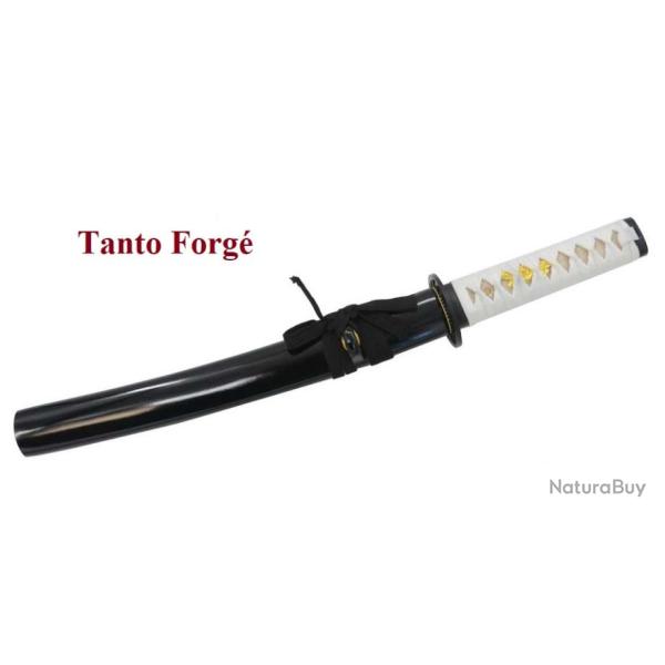 TANTO  Forg Lame trempe / noir et blanc