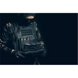 Poche triple chargeur Molle VX Lazer. Gris