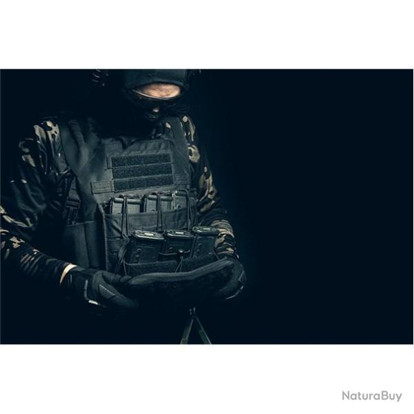 Poche triple chargeur Molle VX Lazer. Gris