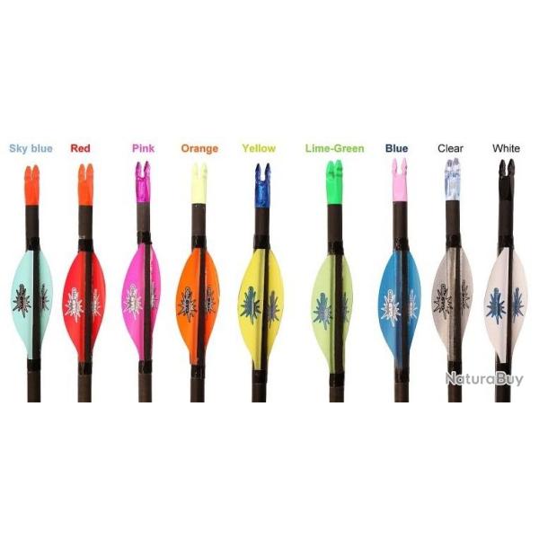 GASPRO - Plumes OLYMPIC 1.75" DROITIER (RH) ROUGE