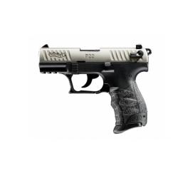 Pistolet p22Q standard Walther3,42'' cal.22LR 10 coups Nickel&eacute;