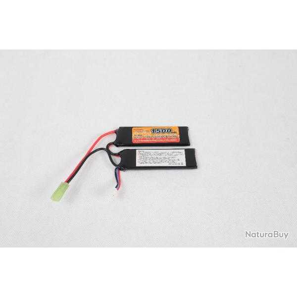 BATTERIE LI-PO 7.4V 1500MAH 2 STICKS (GARDEMAIN)
