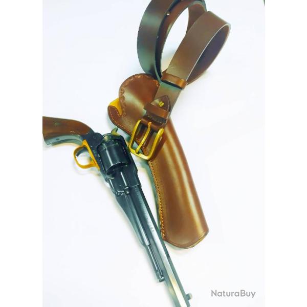 FORFAIT VALENTIN GANCH CEINTURE + HOLSTER REPLIQUE RETRO 8 POUCES SLIM