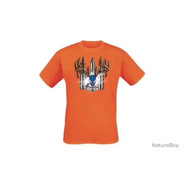 T SHIRT SUPRA HOMME ORANGE