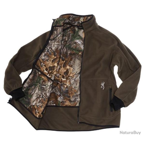VESTE POWERFLEECE REVERSIBLE ZIPPIN RTXTR VERT XXXL BROWNING