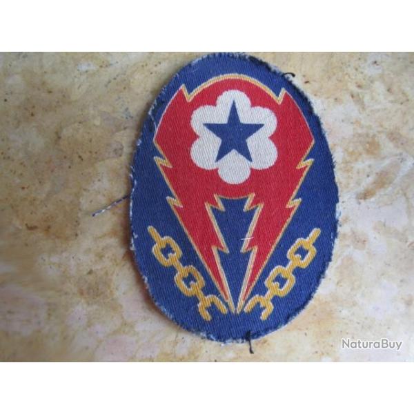 patch E.T.O advanced base imprim� deuxi�me guerre am�ricain grade GI d�barquement Provence