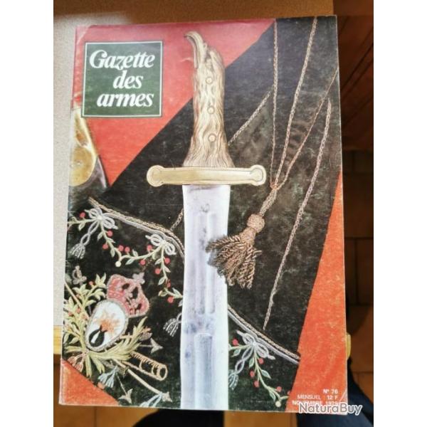 Revue la gazette des armes n76 76