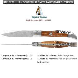 Couteau Pliant 12 cm TB TRISKEL palissandre Laguiole BOUGNA