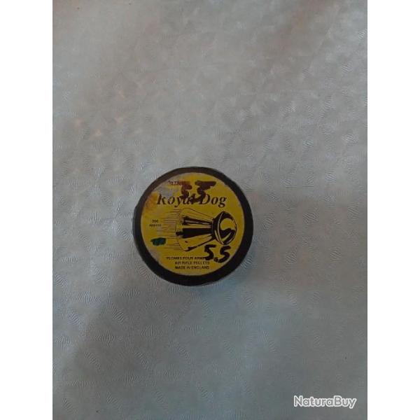 Vd boite de plombs Royal Dog 5,5mm pour tir ou collection