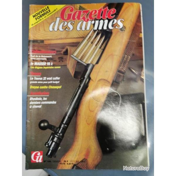 Revue la gazette des armes n 146 . mauser 98kTaurus 32