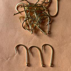 25 hame&ccedil;on n 2 oeillet dor&eacute; forg&eacute; renvers&eacute;  ref 9100 rond simple p&ecirc;che rivi&egrave;re truite  vmc