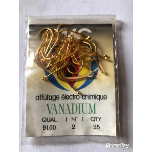 25 hame�on n 2 oeillet dor� forg� renvers�  ref 9100 rond simple p�che rivi�re truite  vmc