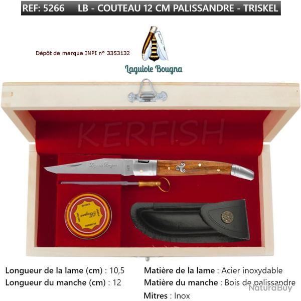 Coffret Couteau N�5266 Pliant TRISKEL Laguiole BOUGNA