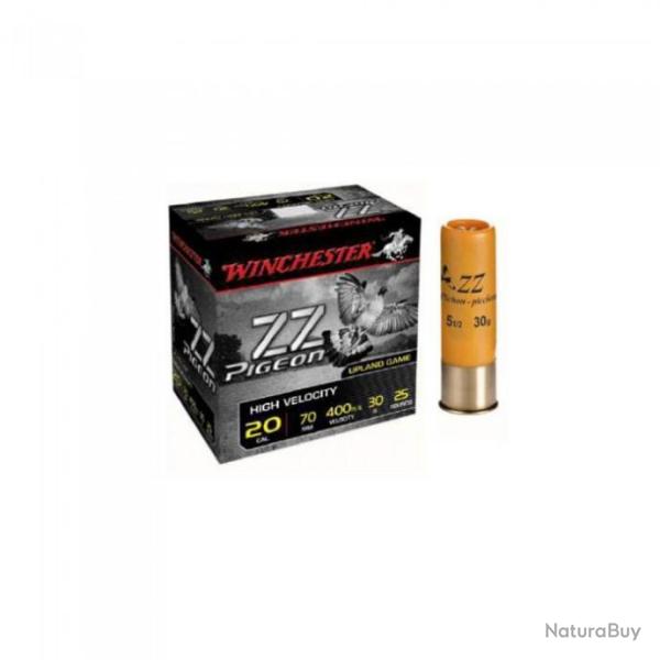 CARTOUCHES WINCHESTER ZZ PIGEON CAL.20 30GR PAR 50