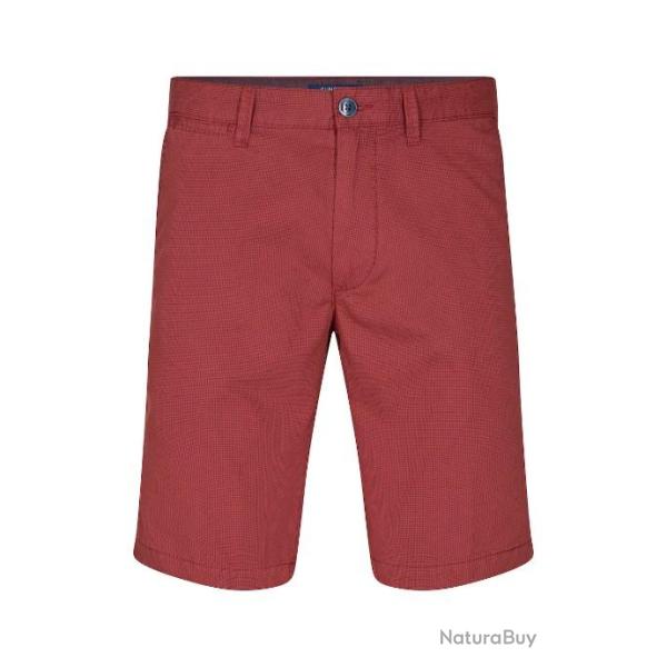 SHORT SUNWILL COTON ROUGE T44