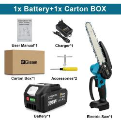 Tronconneuse Electrique Sans Fil PRO 288v-Noir 1 Batterie 20260729082513